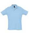 11342 Summer II Cotton Piqué Polo Shirt Sky Blue colour image